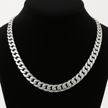 7mm Corvina Loin Necklace 55cm 950 Silver